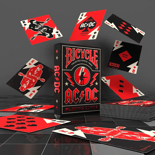 NAIPE INGLES BICYCLE AC/DC
