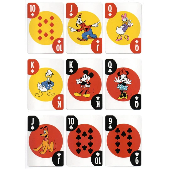 NAIPE INGLES BICYCLE MICKEY AND FRIENDS