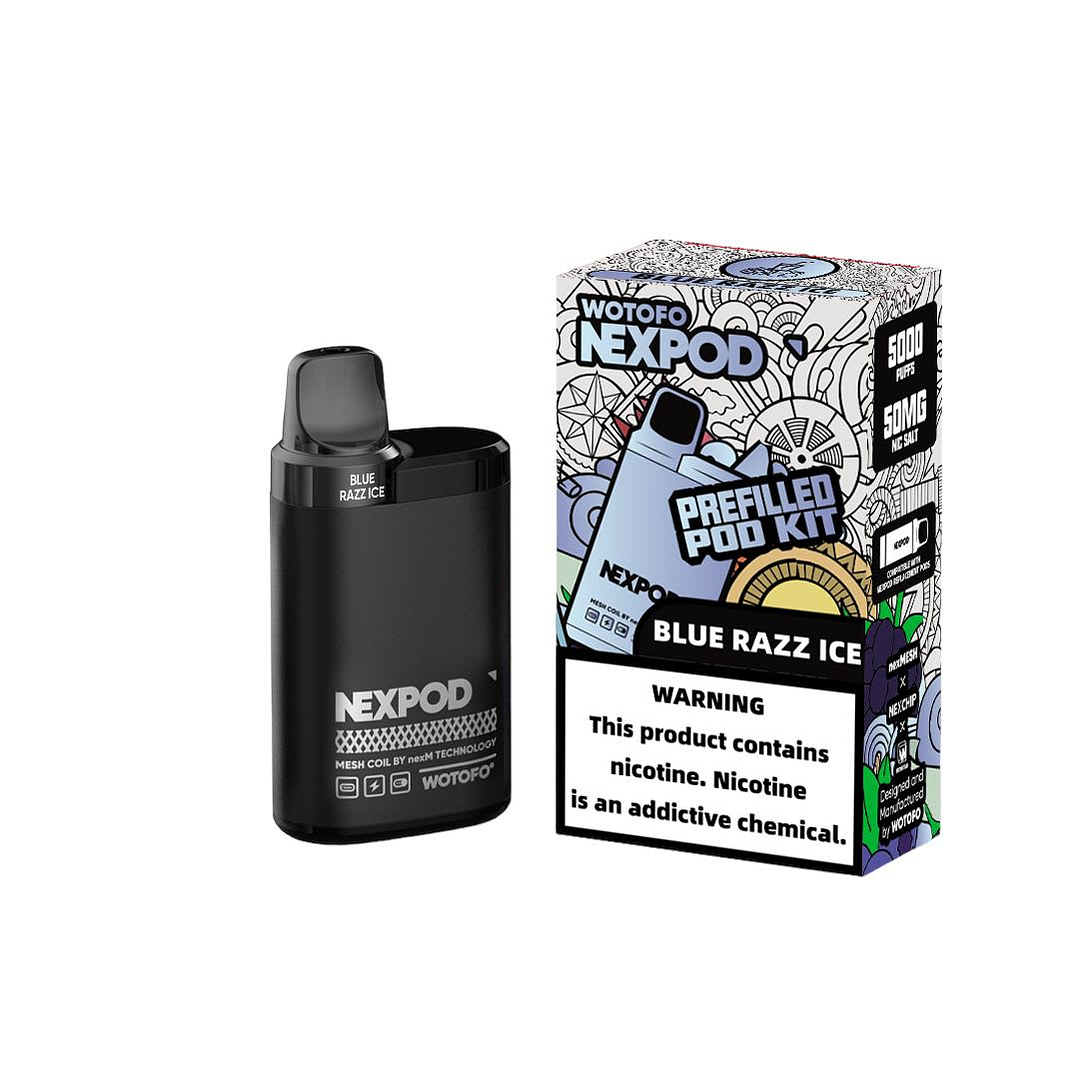 Vape Nexpod Kit 5% Blue Razz Ice 5000 puff 1