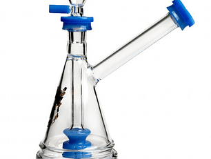 Bong Pequeño Quemador Arriba Azul