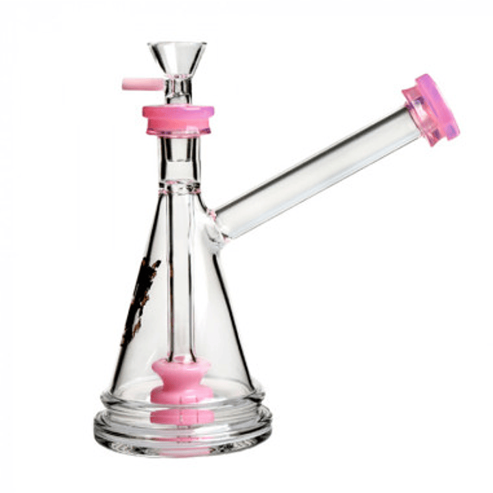 Bong Pequeño Quemador Arriba Rosado 1