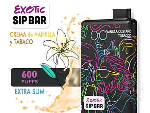 Vape Exotic 600 Puff Vainilla Tabaco