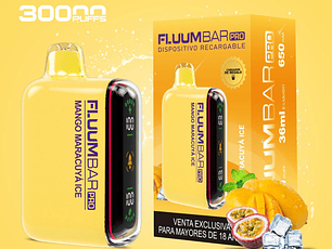 Vape Fluumbar 30000 Puff 0% Mango Maracuya Ice