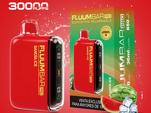 Vape Fluumbar 30000 Puff 0% Sandia Ice