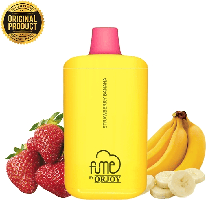 Vape Fume Recharge Plus 0% Nic 10.000 Puff Strawberry Banana 1