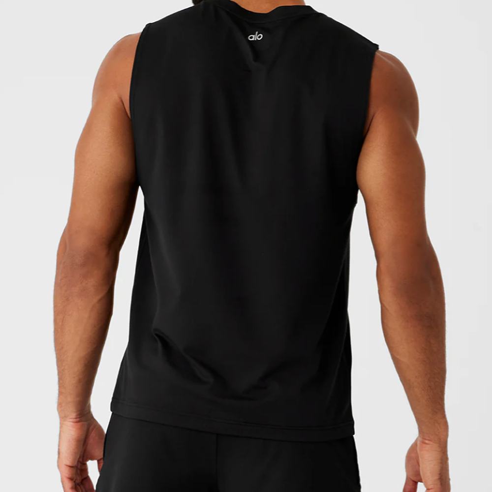 ALO YOGA MUSCLE TANK HOMBRE TALLA M NEGRO  1