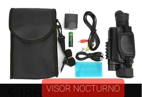 Monocular de Visión Nocturna Digital Infrarrojo 8X – Grabación Foto/Video, Lente FMC, Uso Outdoor y Seguridad