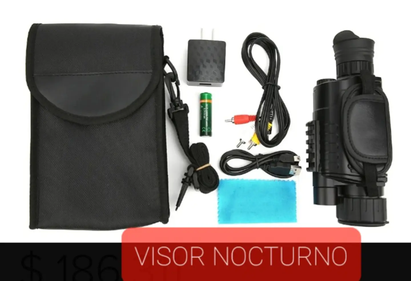 Monocular de Visión Nocturna Digital Infrarrojo 8X – Grabación Foto/Video, Lente FMC, Uso Outdoor y Seguridad 2
