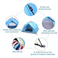 Carpa Automática Impermeable 2-3 Personas – Armado Rápido 30s, Protección UV - Miniatura 4