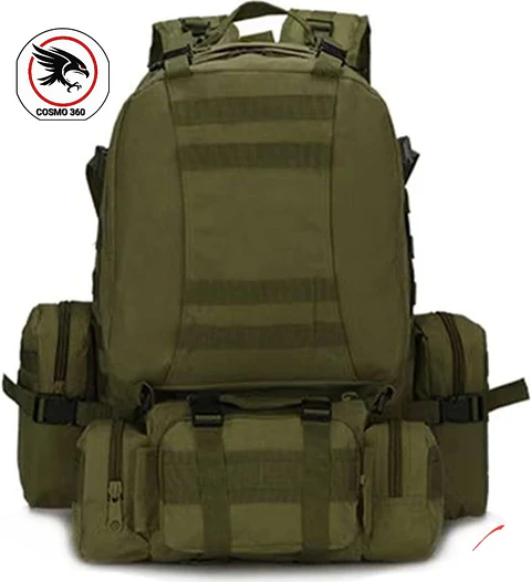 Mochila Táctica Militar 55L — Impermeable, Modular y Multiusos para Camping, Senderismo y Actividades Outdoor