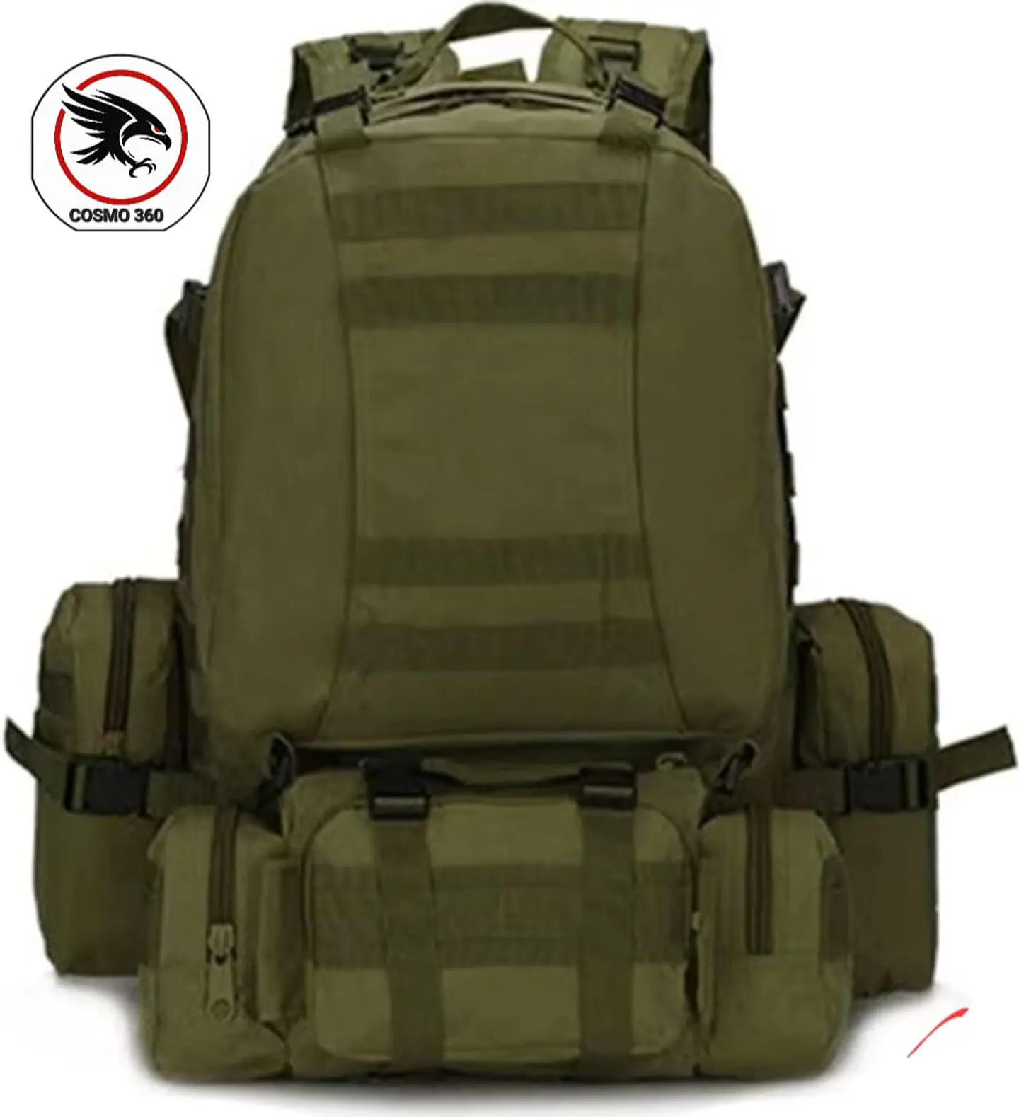 Mochila Táctica Militar 55L — Impermeable, Modular y Multiusos para Camping, Senderismo y Actividades Outdoor 1