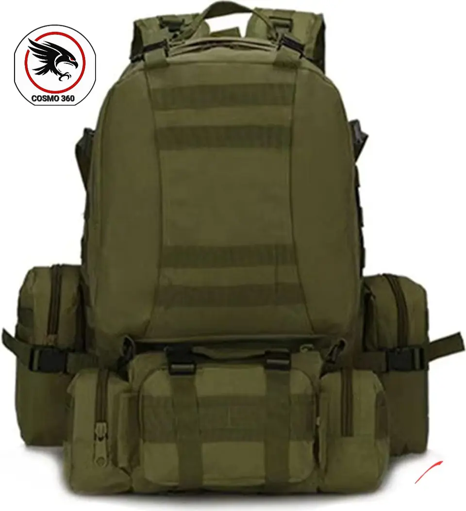 Mochila Táctica Militar 55L — Impermeable, Modular y Multiusos para Camping, Senderismo y Actividades Outdoor 1