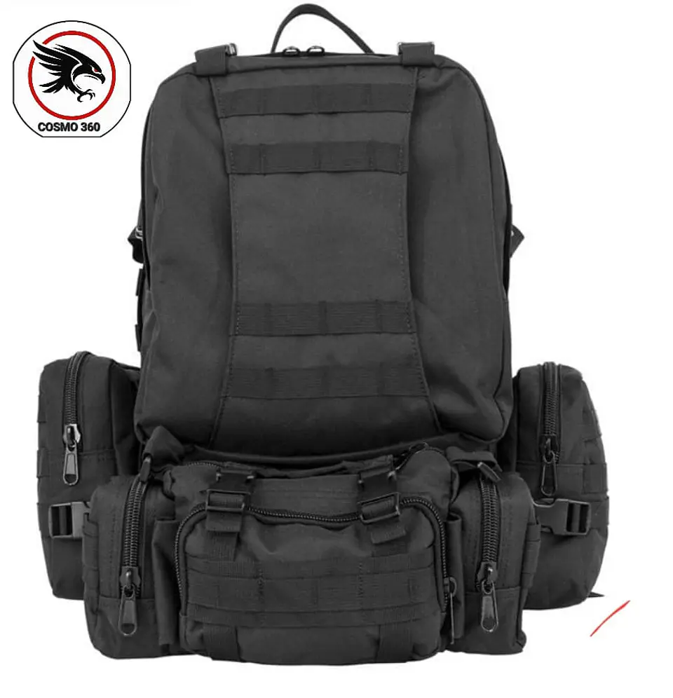 Mochila Táctica Militar 55L — Impermeable, Modular y Multiusos para Camping, Senderismo y Actividades Outdoor 3