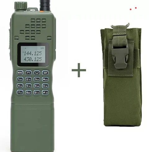 Walkie Talkie Táctico Baofeng Militar Batería 12000mAh Doble Banda VHF UHF 15W Largo Alcance