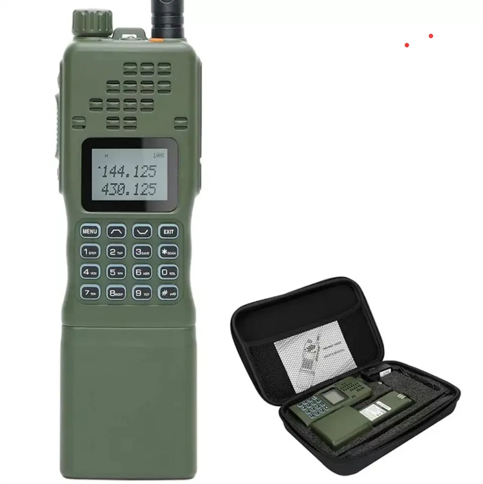 Walkie Talkie Táctico Baofeng Militar Batería 12000mAh Doble Banda VHF UHF 15W Largo Alcance 3