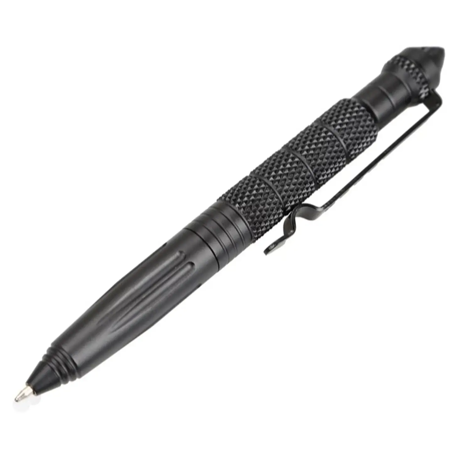 Lapiz Tactico Defensa Personal Punta Metal Antideslizante con Clip Acero + Repuesto Incluido  1