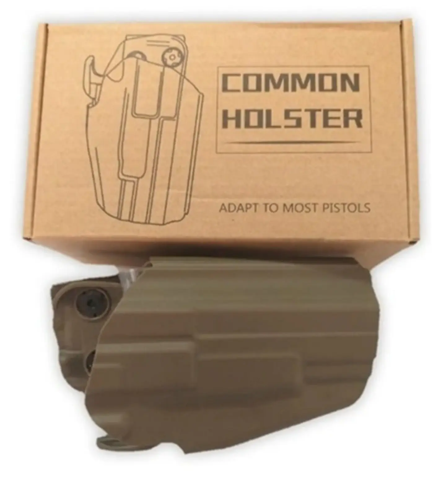 Cartuchera Pistola Multi Modelo  Airsoft Retención Ajustable Compatible Cintura Cinturón y Pantalón 1