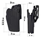 Cartuchera Pistola Multi Modelo  Airsoft Retención Ajustable Compatible Cintura Cinturón y Pantalón - Miniatura 5