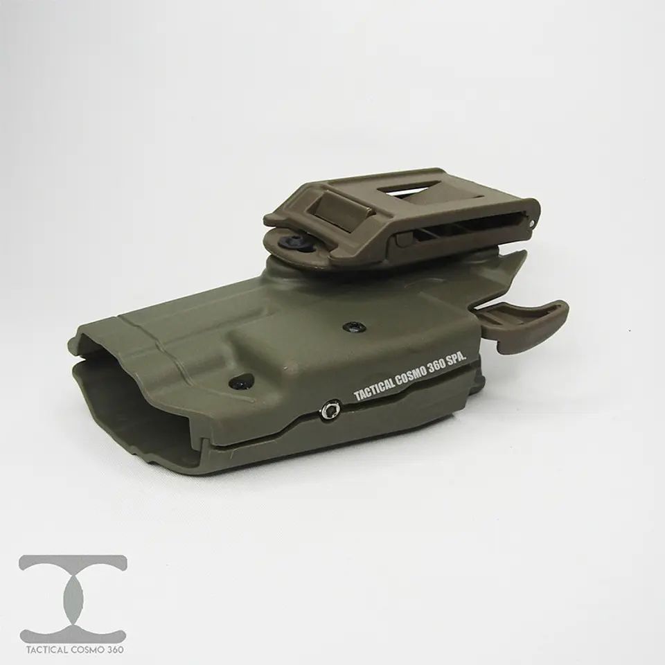 Cartuchera Pistola Multi Modelo  Airsoft Retención Ajustable Compatible Cintura Cinturón y Pantalón 7