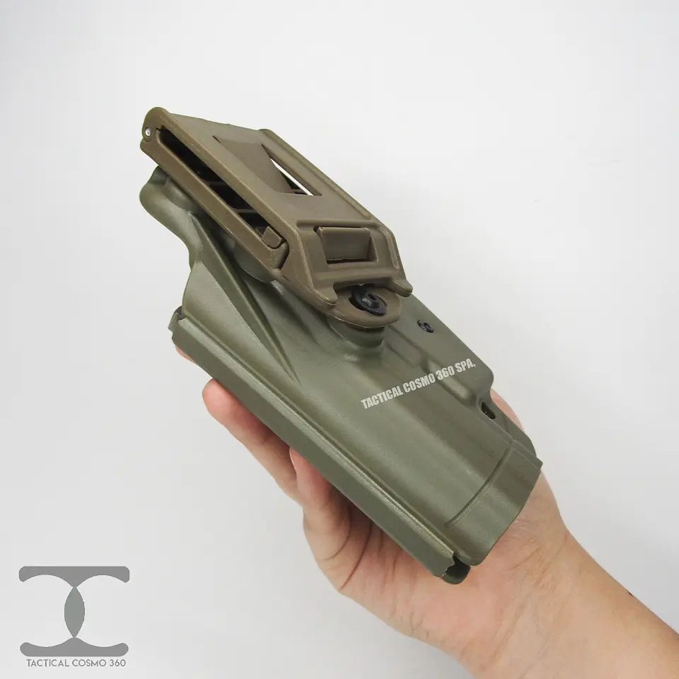 Cartuchera Pistola Multi Modelo  Airsoft Retención Ajustable Compatible Cintura Cinturón y Pantalón 11