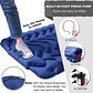 Colchoneta Inflable Camping 1 Plaza Portatil con Almohada Incluida Nailon TPU Ultracomoda para Outdoor - Miniatura 4