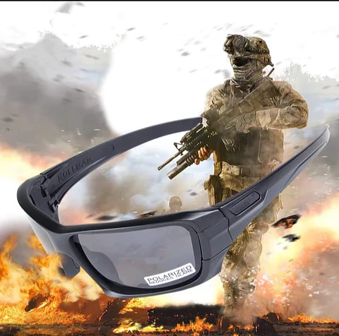 Gafas Tacticas DeportivasLentes Intercambiables para Ciclismo Motocross Caza y Uso Militar 