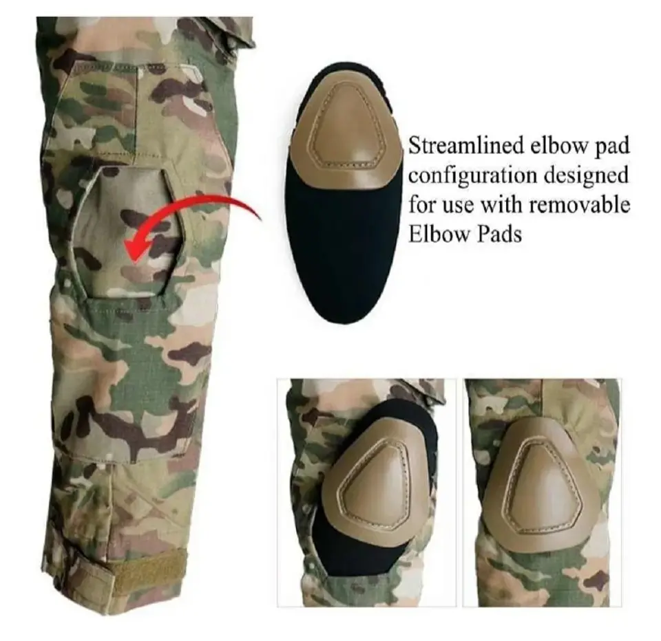 Tenida de combate Militar Multicam con Rodilleras para Airsoft Caza y Entrenamiento  4