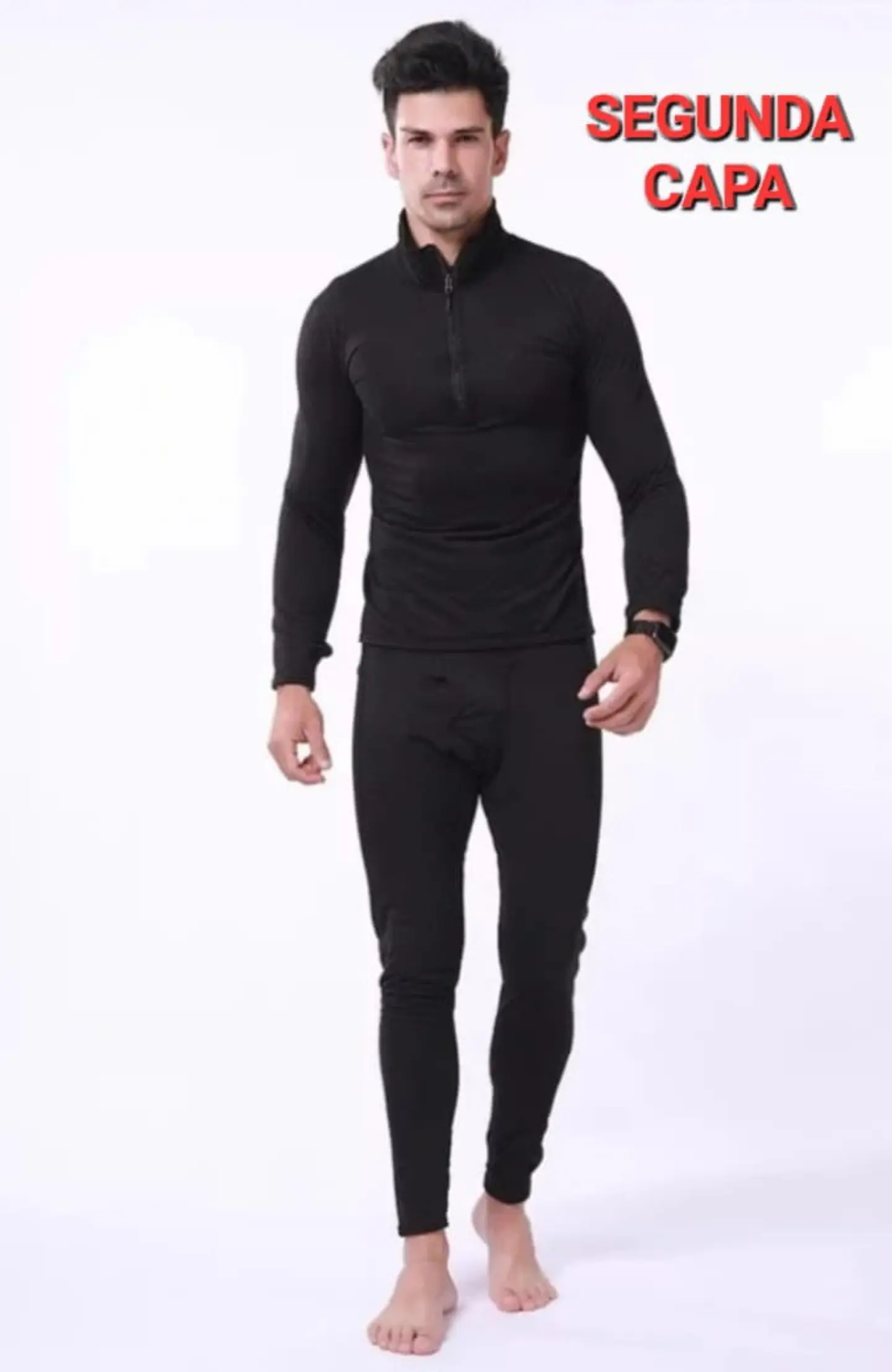 Segunda Capa  Termico Micropolar Unisex Transpirable con Cierre en Cuello 2