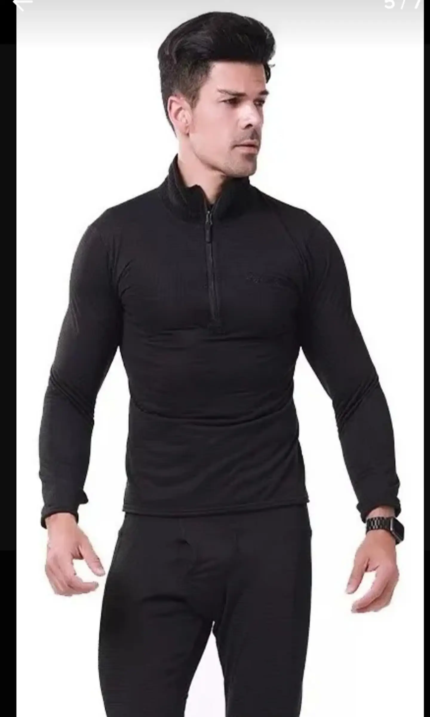 Segunda Capa  Termico Micropolar Unisex Transpirable con Cierre en Cuello 3