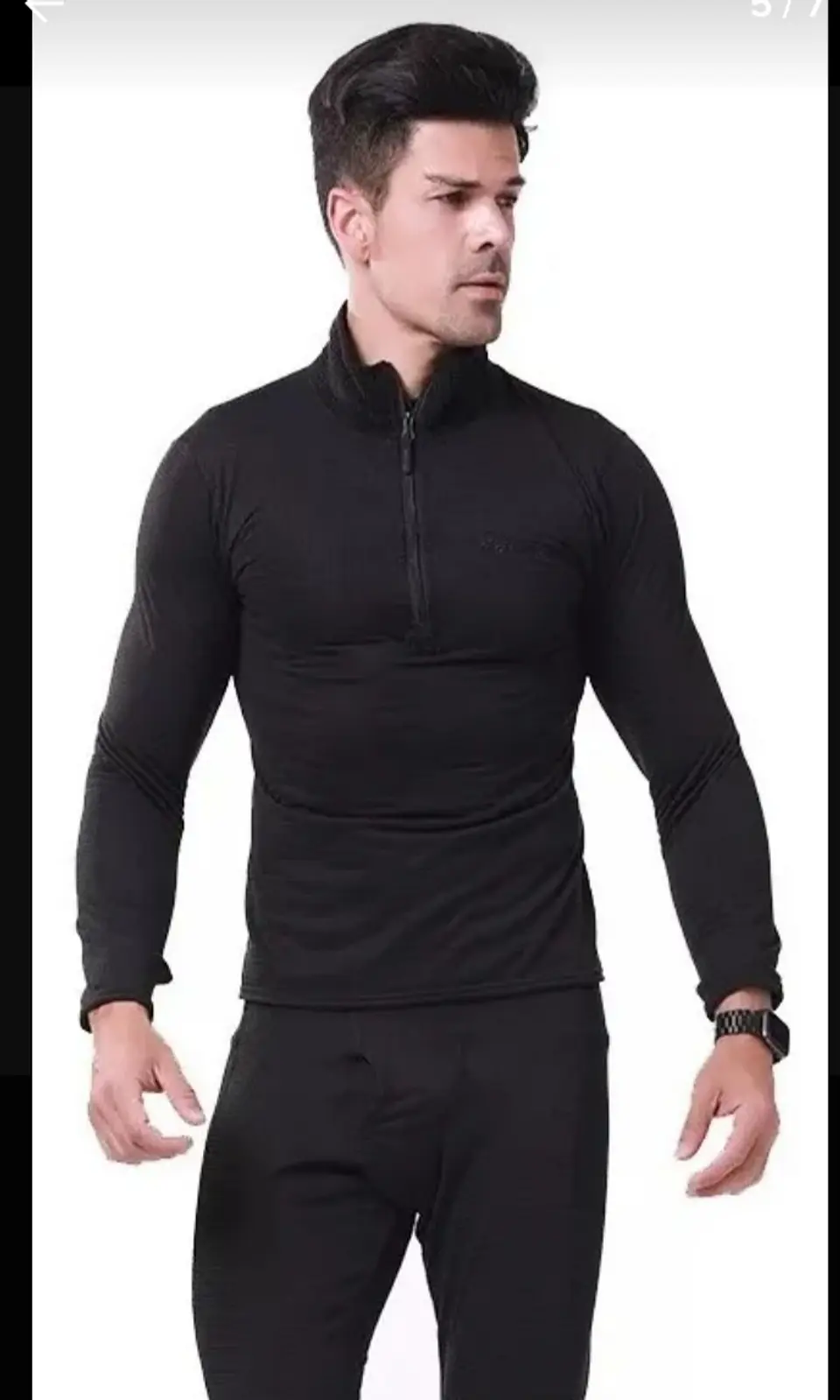 Segunda Capa  Termico Micropolar Unisex Transpirable con Cierre en Cuello 3