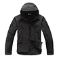 Parka Soft Shell Táctica Ligera Cortaviento Transpirable 8 Bolsillos Capucha Extraíble para Outdoor e Invierno - Miniatura 2