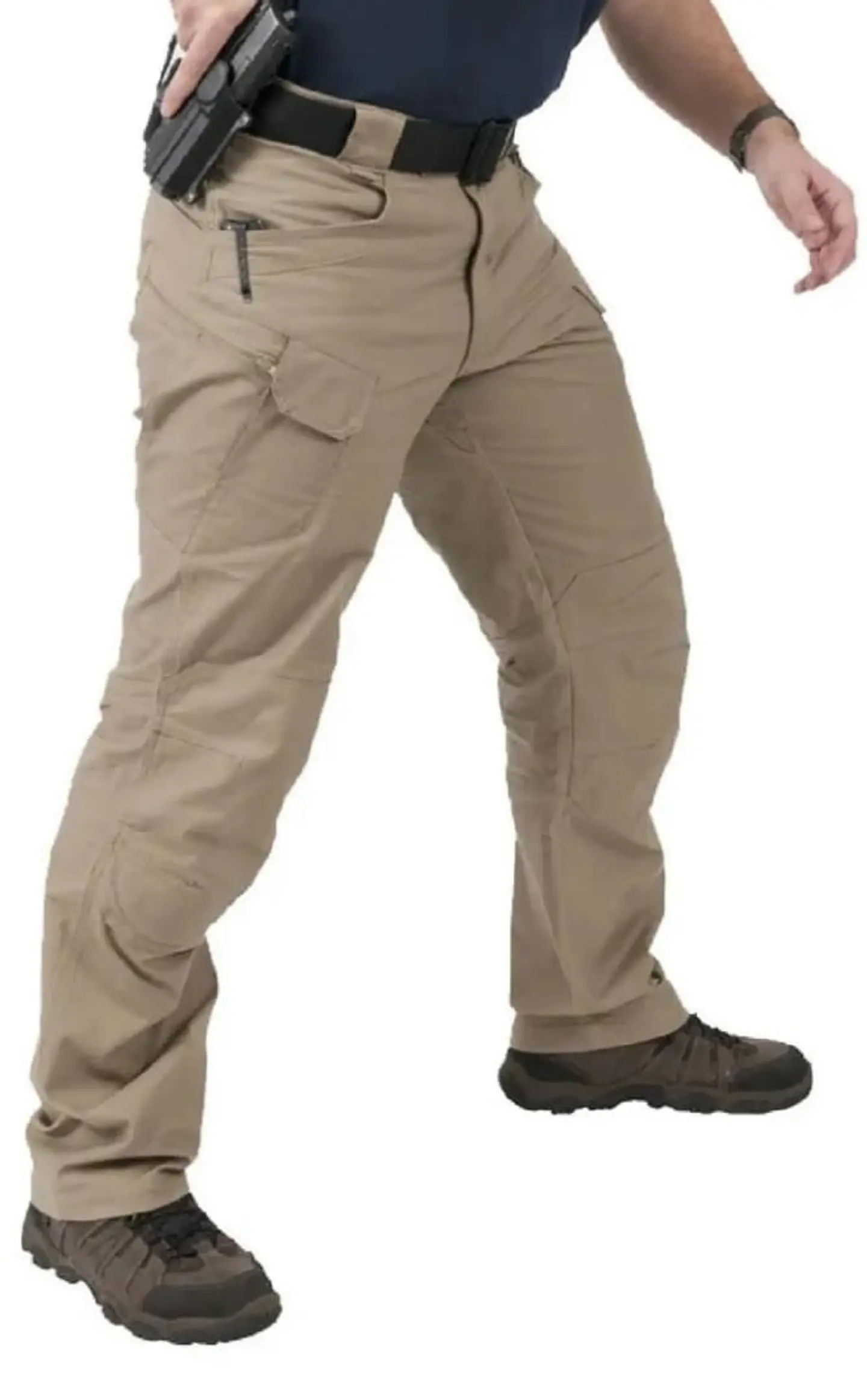 Pantalón Cargo Tactico Hombre Transpirable Elastico Multibolsillos Resistente 3