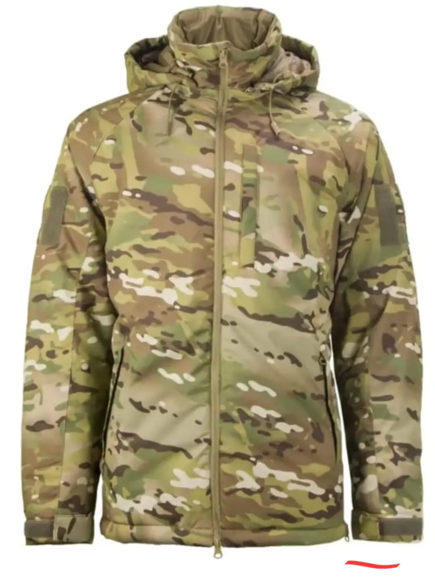 haqueta Tactica Invierno Multicam Impermeable Termica Ultraliviana con Capucha para Uso Militar y Outdoor 1
