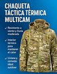 haqueta Tactica Invierno Multicam Impermeable Termica Ultraliviana con Capucha para Uso Militar y Outdoor - Miniatura 3