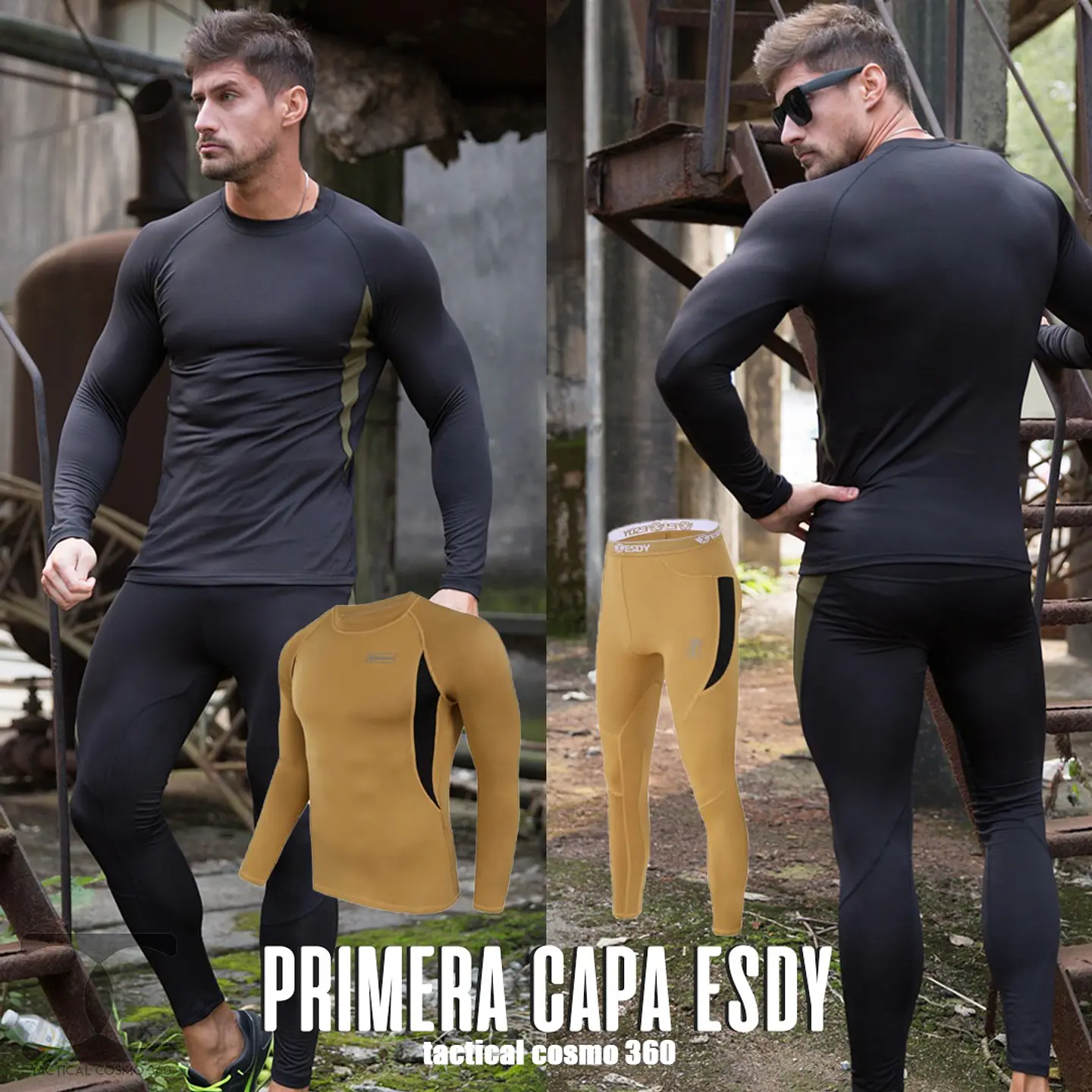 Primera capa Termica Tactica Militar Esdy Transpirable Secado Rapido Primera Capa 1