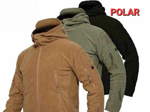 Polar Tactico con Capucha