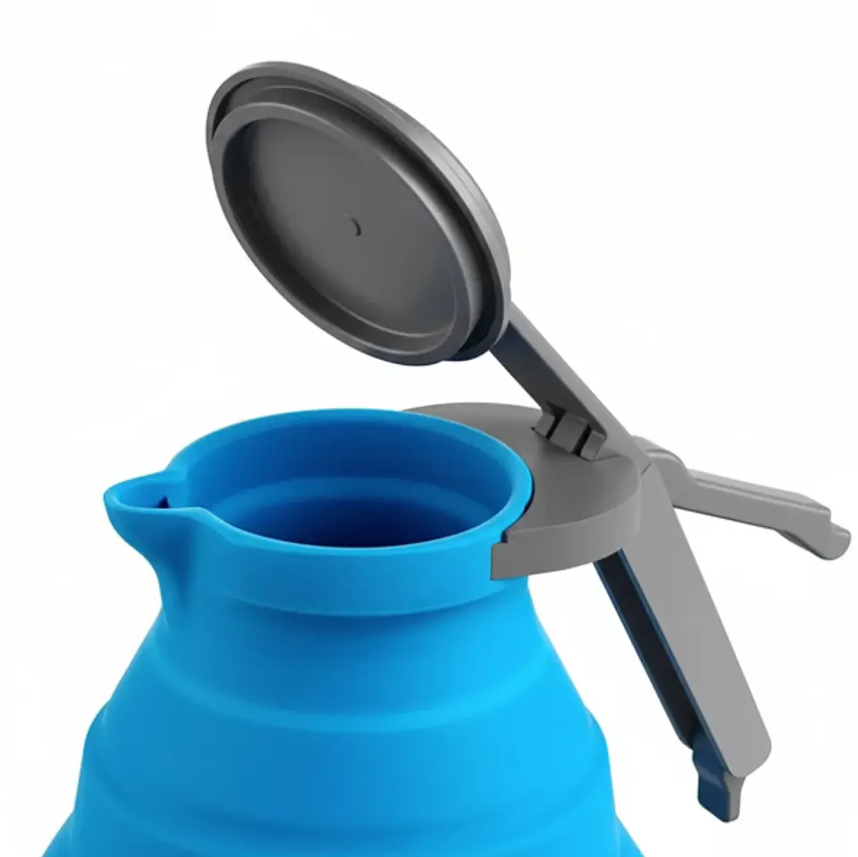 Tetera Térmica Plegable De Silicona Para Camping 3