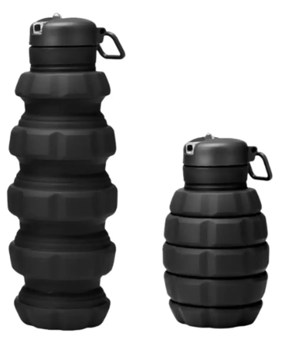Botella De Agua Portátil Plegable De Silicona  2