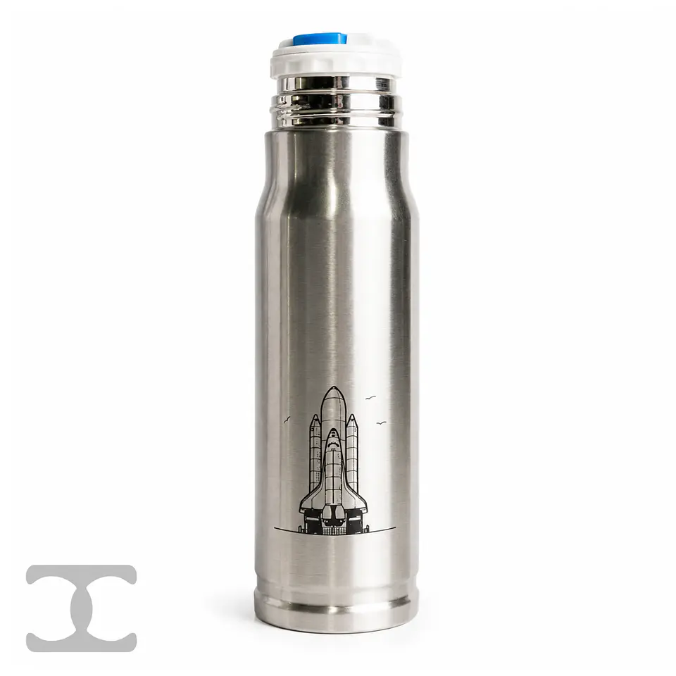 Termo Airsoft Outdoor Acero Inoxidable Diseño Bala  2