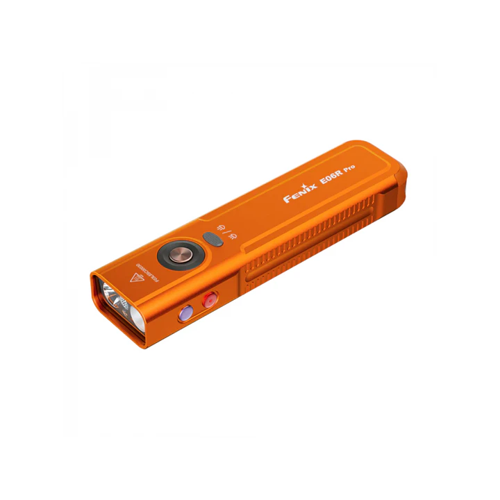 Linterna Fenix E06R PRO naranja recargable – 700 lúmenes 1