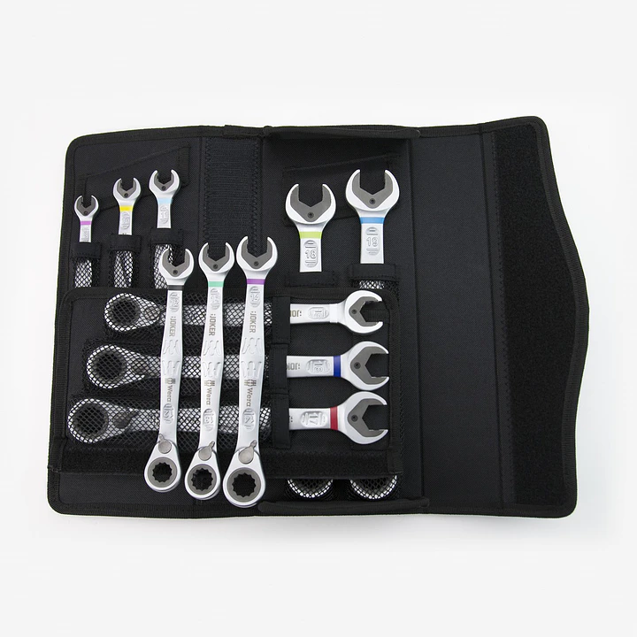 Juego llave combinada hexagonal con carraca WERA 1