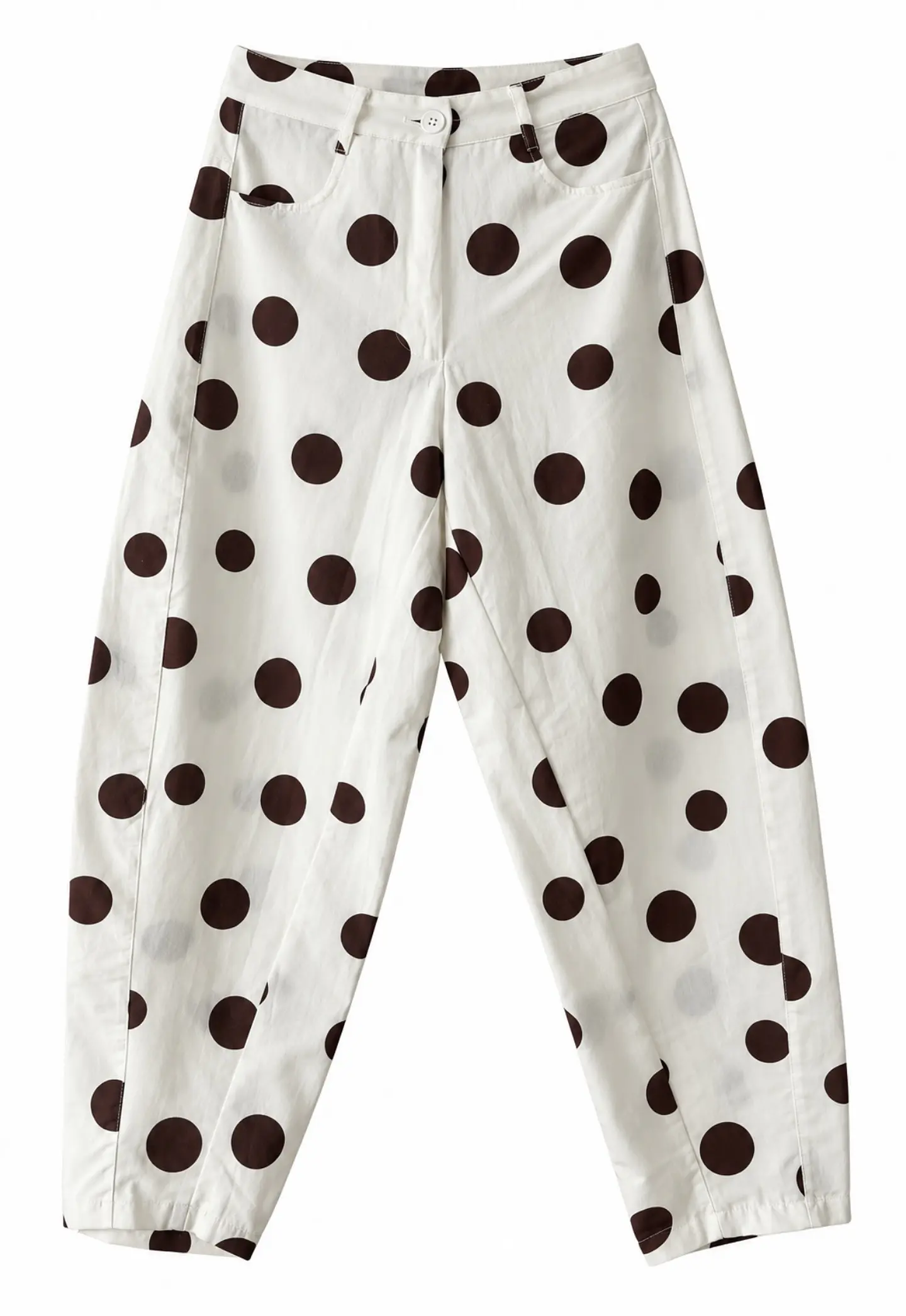 Pantalón lunares marrón  1