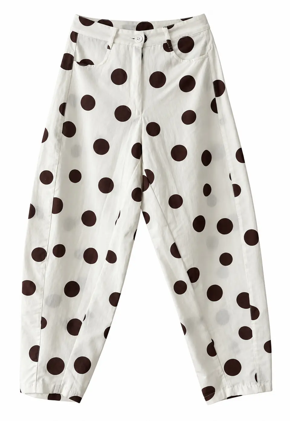 Pantalón lunares marrón  1