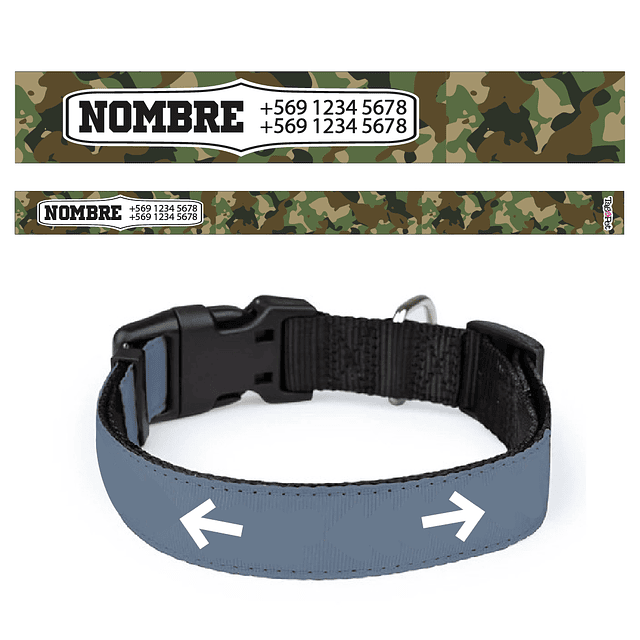 COLLAR ESTAMPADO MILITAR