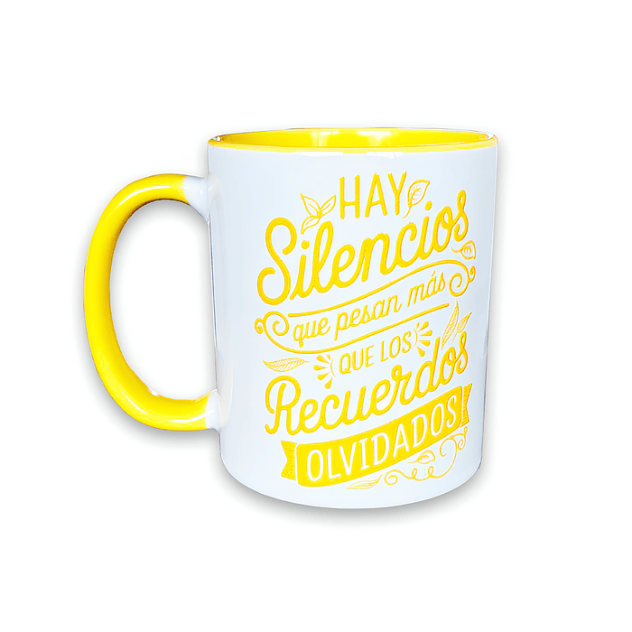 Taza Hay silencios que pesan 1