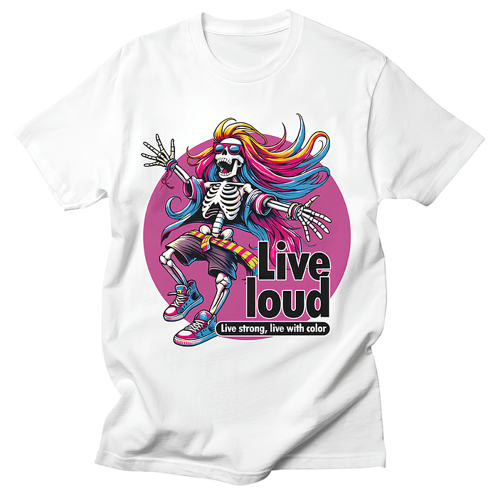 Polera Live loud 1