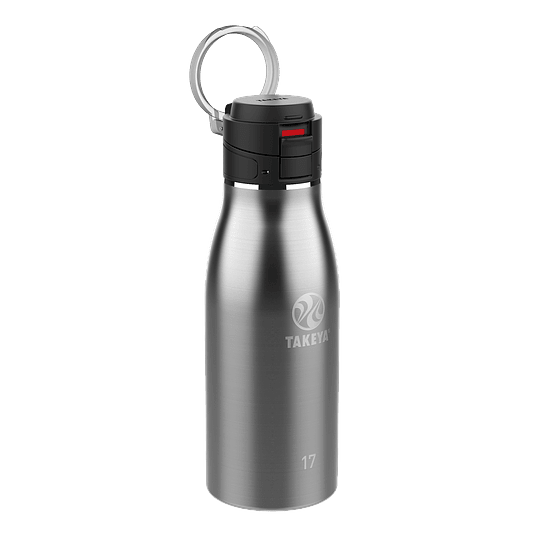 BOTELLA TAKEYA TRAVELER 502 ML FLIP LOCK  STEEL