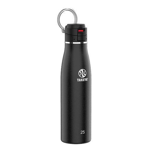 BOTELLA TAKEYA TRAVELER 740 ML FLIP LOCK ONYX