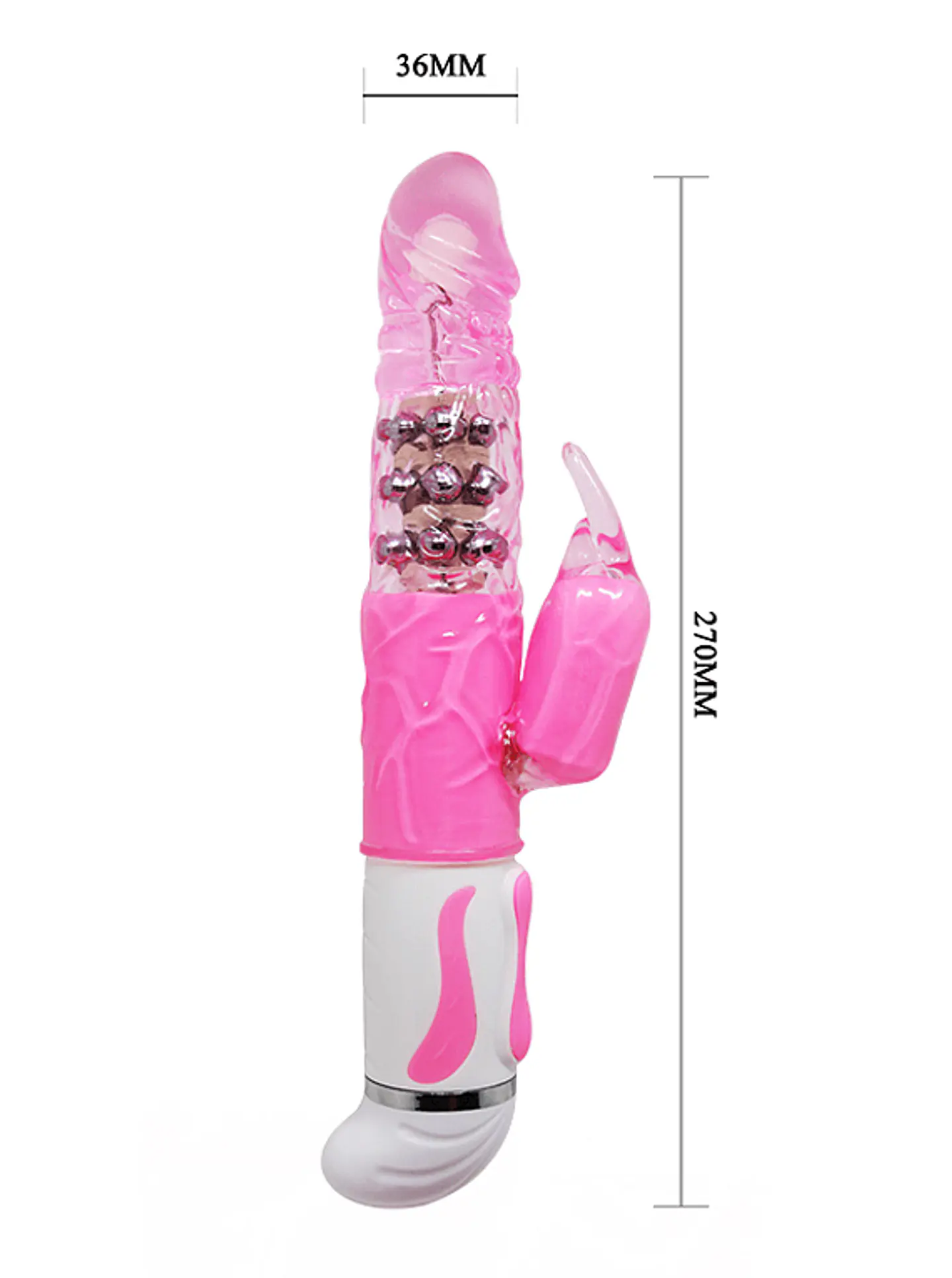 Vibrador-rotador y estimulador de clítoris Fascination 2