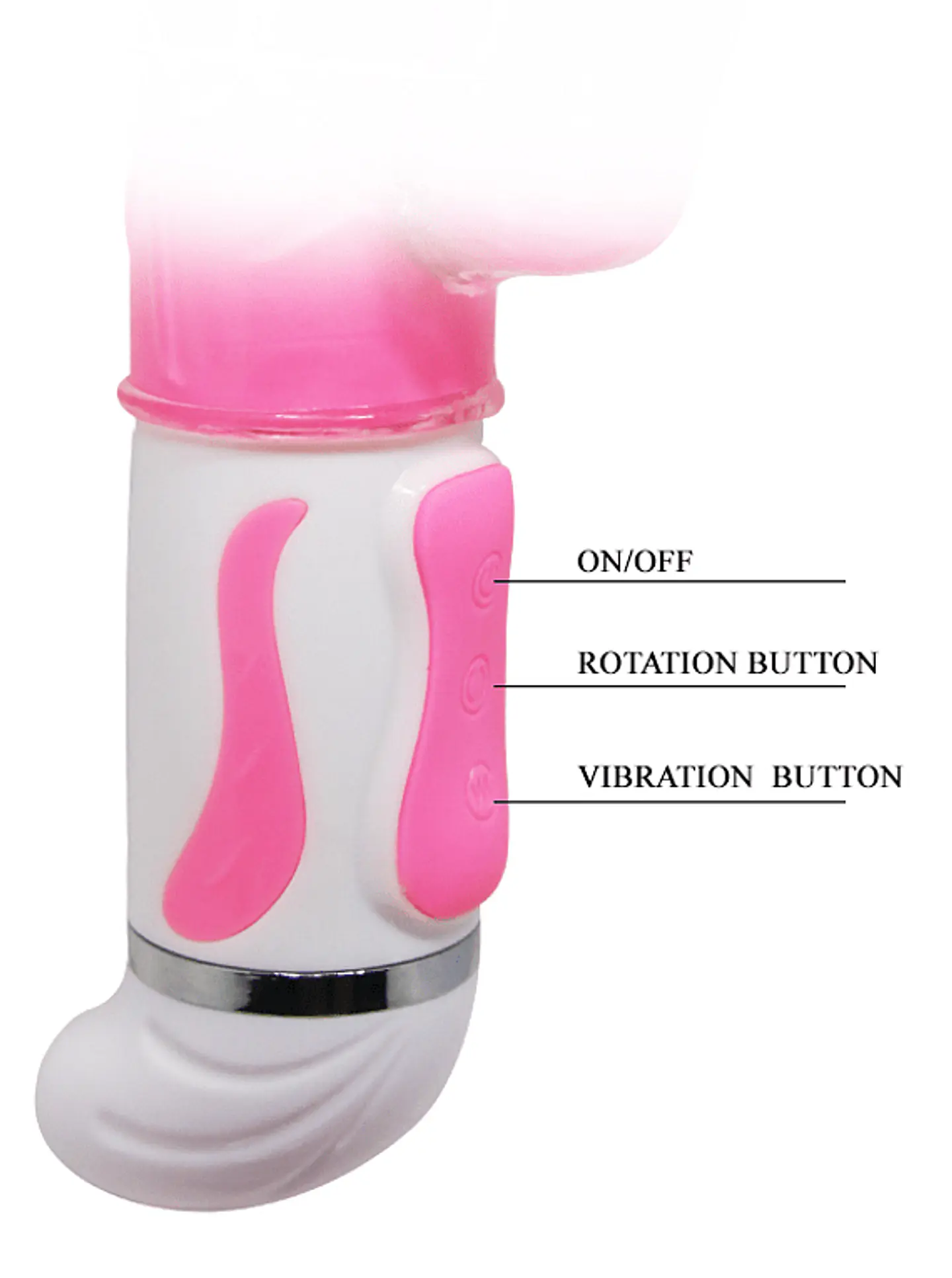 Vibrador-rotador y estimulador de clítoris Fascination 3
